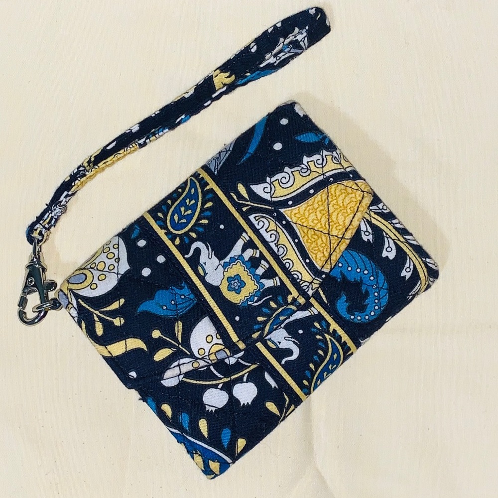 Vera Bradley Wallet Wristlet Phn Holder-Ellie Blue